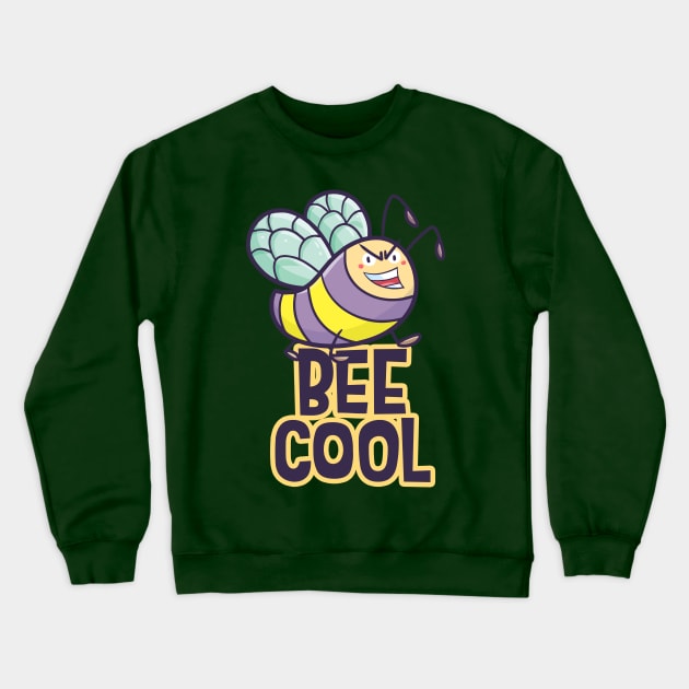 Bee Cool Bee Crewneck Sweatshirt by Jocularity Art